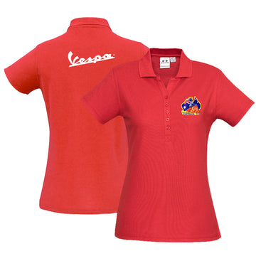 VESPA GIRL - WOMENS POLO SHIRT